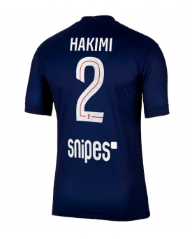 Paris Saint-Germain Achraf Hakimi #2 Maglia Gara Casa Repliche 2025-26 Maniche Corte